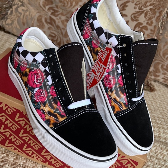 Vans Old Skool Rose/Animalchck True White/Multi WM - Picture 8 of 16
